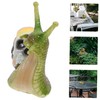 BESPORTBLE Garden Snail Decor Skull Statue Resin Ornament for Landscape