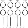 Hotop 15 Pieces Elastic Hook Hair Tie Styling Ponytail Holder