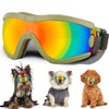 Small Dog Sunglasses with Adjustable Strap UV Protection, Winproof Puppy