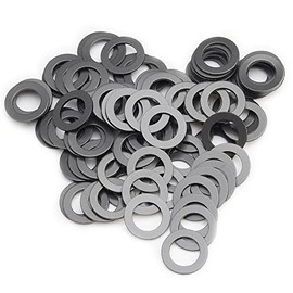 Model 1985 PTFE Coated Nylon Washers, 5x8x0.5mm (Set of 100Pcs) use with Ball Bearing Spacers for Traxxas RC Vehicles