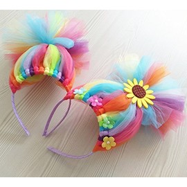 Charmed Rainbow Color Tulle Assortment, 6 inch by 25 Yard Spool (8 Pack)