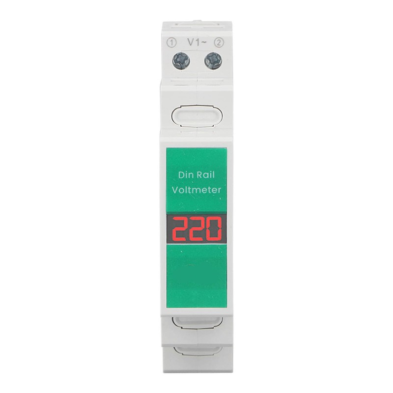 TONGOU Din Rail Voltage Meter Intelligent LCD Digital AC Voltmeter