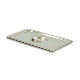 HOOZ GN 1/4 Lid without Spoon Cut-Out, Stainless Steel, Temperature Resistant from -40 °C to 300 °C, Food-Safe Gastronorm Container Lid