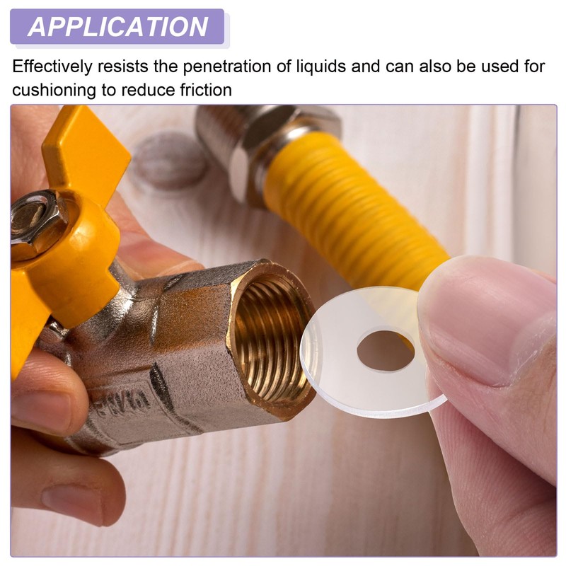 PATIKIL Nylon Flat Washers 20mm ID, 30mm OD, 1mm Thick