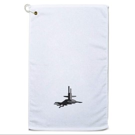 Style In Print Golf Towel Submarine Military A Cotton Bag Accessories White