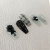 Black Cat Handmade Nail Tips - Natural / 검은 고양이