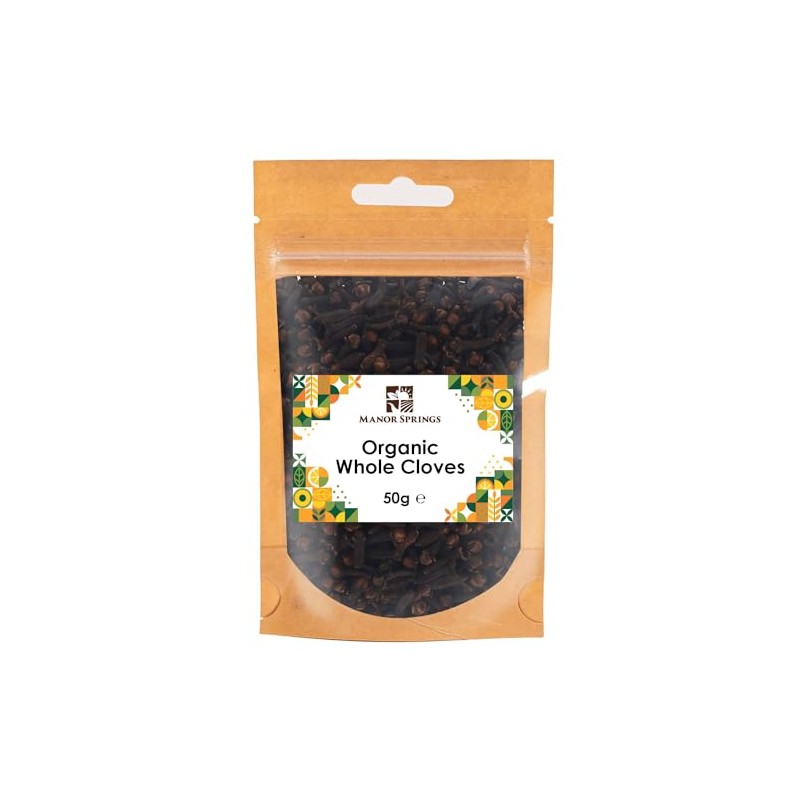 Organic Whole Cloves 50g by Manor Springs Organic