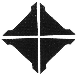 ULTECHNOVO 4pcs Black Rhinestone Car Door Edge Protector Strips Durable Collision Stickers for Auto Protection Easy Installation Car Door Fit for Vehicles