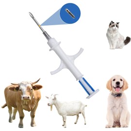 JZLHGOFYTD Pet Microchip 134.2KHz FDX-B ISO11784/11785 Universal Standard Animal Implant Chip Pet ID Microchip for Pets Horses Cows Pigs (2.12X12mm 100pack)