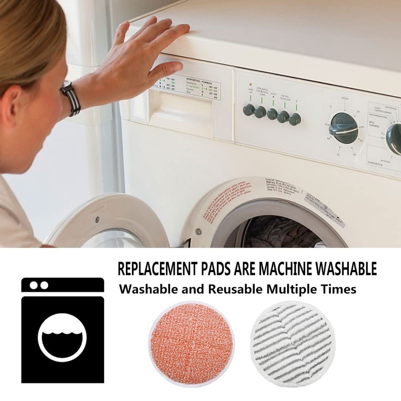 GreeSuit 10 Pack Replacement Steam Mop Pads for Bissell Spinwave