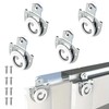 4 Piece Sliding Wardrobe Door Hardware Set, Sliding Closet Door