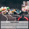 sourcing map Pack of 200 Open Beads Lace Knot Covers