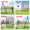 FITPLAY 7x4FT Volleyball Rebounder Net, 5-Angle Adjustable Volleyball Bounce Back
