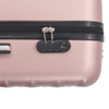 vidaXL Rose Gold Hardcase Trolley Set - 3pcs Durable ABS