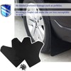 RULLINE Car Mud Flaps Universal Fit Black Splash Guards (4