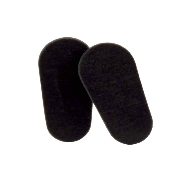 GMS Optical Soft Foam Self-Adhesive Nose Pads for Glasses, Sunglasses, and Eye-wear – 15mm (30 Pair, Black)