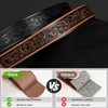 SANSTHS 2 Pack Western Belts without Buckle for Men, Cowboy
