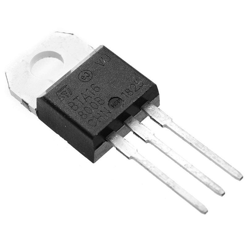 Bridgold 10pcs BTA16-800B BTA16-800 BTA16 Medium Current Triac thyristor,Gate Trigger