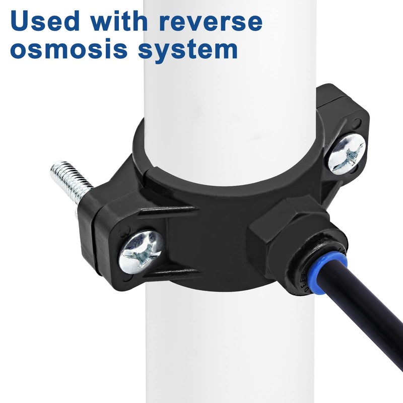 Kyuionty Drain Saddle Valve with 1/4" Quick Connect, Water Filters
