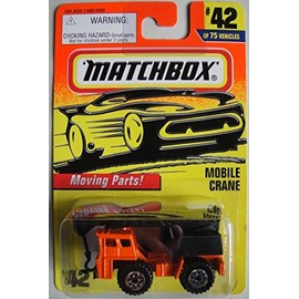 MATCHBOX ORANGE/BLACK MOBILE CRANE #42