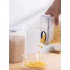 2Pcs 63oz Cereal Containers Storage with Pour Spout for Rice,
