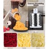 Ourokhome Rotary Cheese Grater Hand Crank, Kitchen Shredder Speed Mandolin