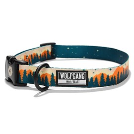 Wolfgang Man & Beast Premium Adjustable Dog Training Collar, Made in USA, Overland Print, Small (5/8 Inch x 8-12 Inch)
