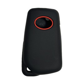 Key Fob Cover Camry Corolla: 4 Buttons Flip Remote Case Protector Silicone Fit for Toyota Corolla Cross Hybrid Camry 2018 2019 2020 2021 2022 2023 2024 GQ473T 8907006790 HYQ12BFB Black