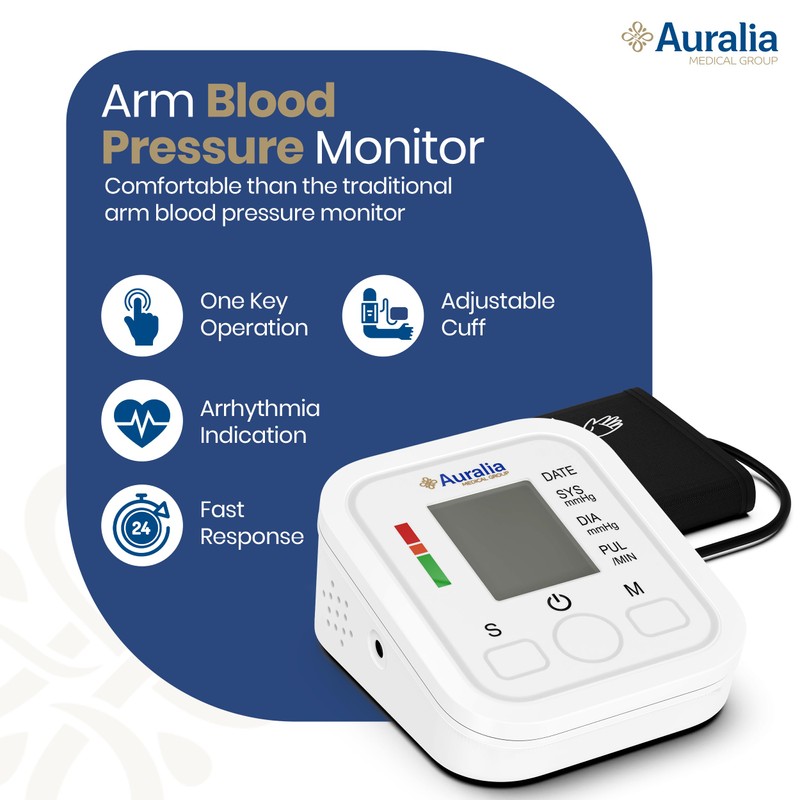 Blood Pressure Monitor with Arrhythmia Detection Arm Fully Automatic Blood