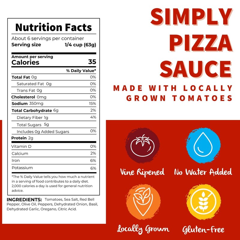 Dei Fratelli Simply Pizza Sauce - No Sugar Added (8