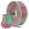 ELEGOO Silk PLA Filament 1.75mm Dual Color Green Red 1KG,