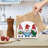 Qilmy Christmas Three Gnomes with Gift Napkin Holder for Tables