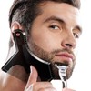 Beard Shaping Stencil Tool, Dikkar Beard Guide Shaper with Built-in