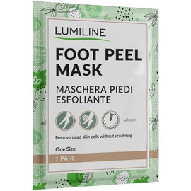 Exfoliating foot mask, foot peeling, foot peel mask, foot masks, calluses and calluses foot mask, strong exfoliating foot scrub, dermatologically tested, 1 pair (up to size 43)