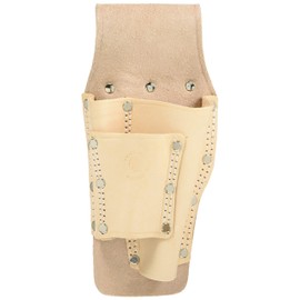 Kozuchi CE-17 Nume Leather Sheet Metal Shears Case, Double Sewing, beige