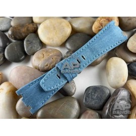 AP Bands Light Blue Denim Strap For Audemars Piguet Royal Oak Offshore 42mm 2647 - Long - 125mm x 80mm