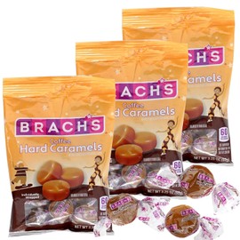 Creamy Coffee Flavour Hard Candy 3.25 Ounce Peg Bag Individually Wrapped Nostalgic Treats (Coffee(Pack of 3))