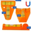 T-spirit Level, 2 Pack, Handy Cross Spirit Level, Small Pyramid