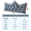 ROOMLIFE Headboard Pillow Crown Princess Soft Bed Pillow for Headboard