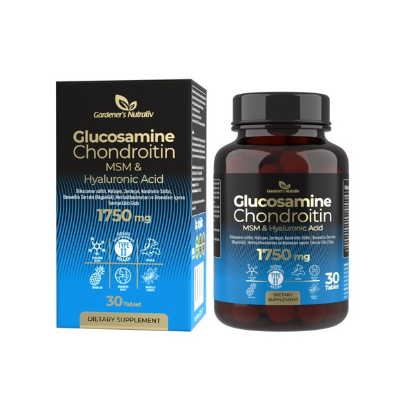 Doğadan İlaç Gardener’s Nutralive 1750mg Glucosamine Chondroitin + MSM& Hyaluronic