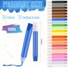 Supkiir 72Pcs Suncatcher Paint Pens Bulk, 10ml 24 Colors DIY