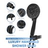 Pavezo 5-Inch High Pressure Handheld Shower Head with 10-Mode Powerhead,