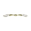 AK Toggle 3 Rings with Rider Jaws German Silver Double