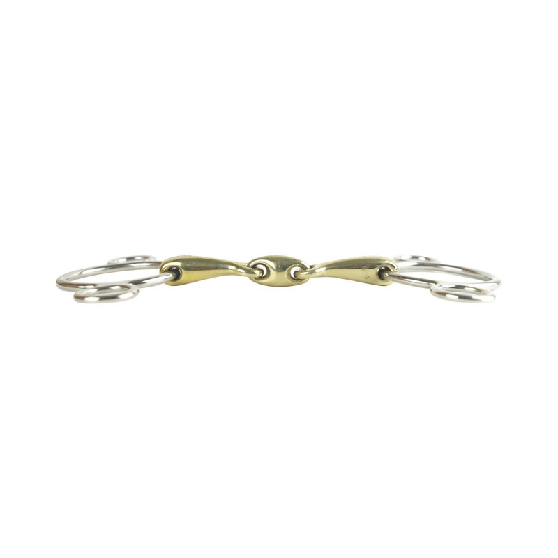 AK Toggle 3 Rings with Rider Jaws German Silver Double