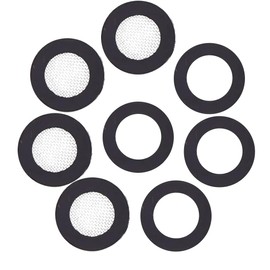 JEYORZY 4 Pack 3/4" Shower Head Filter Gasket and 4 Pack Rubber Washer, Provides a Seal to Prevent Leakage