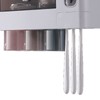 Wall Mounted Toothbrush Holder Multi Function Magnetic Absorption Bathroom Storage