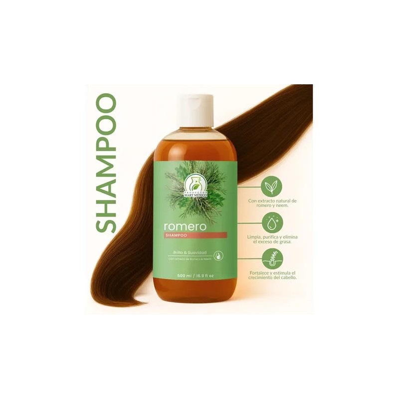Shampoo Capilar De Romero Antioxidantes 500ml
