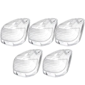 ECCPP 5 Pack Clear Cab Marker Light Cab Roof Running Top Clearance Marker Covers/Lens fit for 1999-2015 for Ford F250 F350 F450 Super Duty