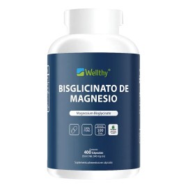 Wellthy Bisglicinato De Magnesio 400caps                                                                                                              