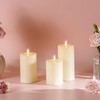 Stmarry Ivory Flameless Candles with Remote and Timer, Real Wax